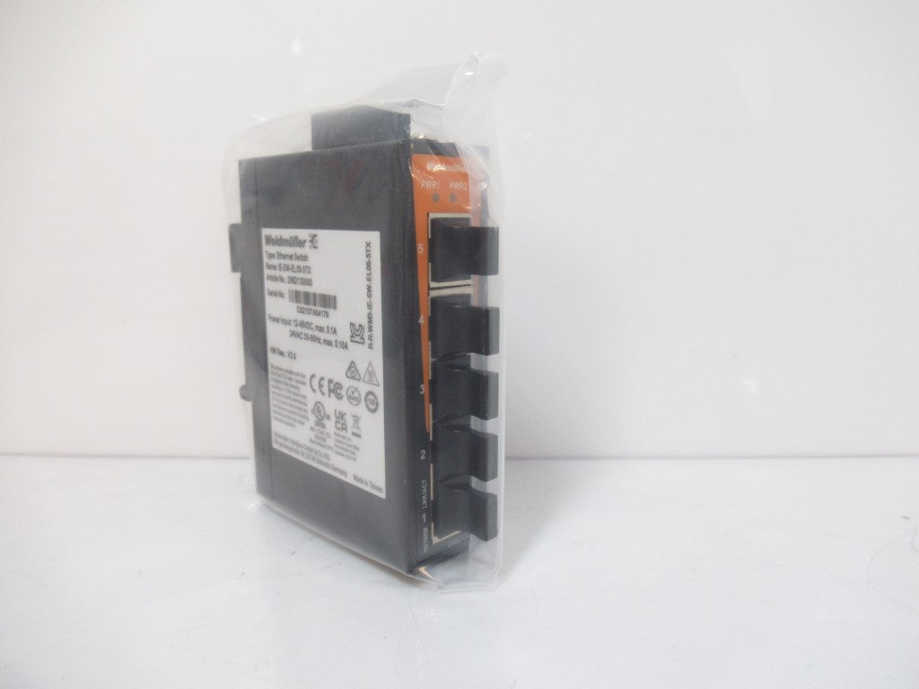 Weidmuller IE-SW-EL05-5TX Network Switch, Unmanaged, Fast Ethernet, 5 Ports