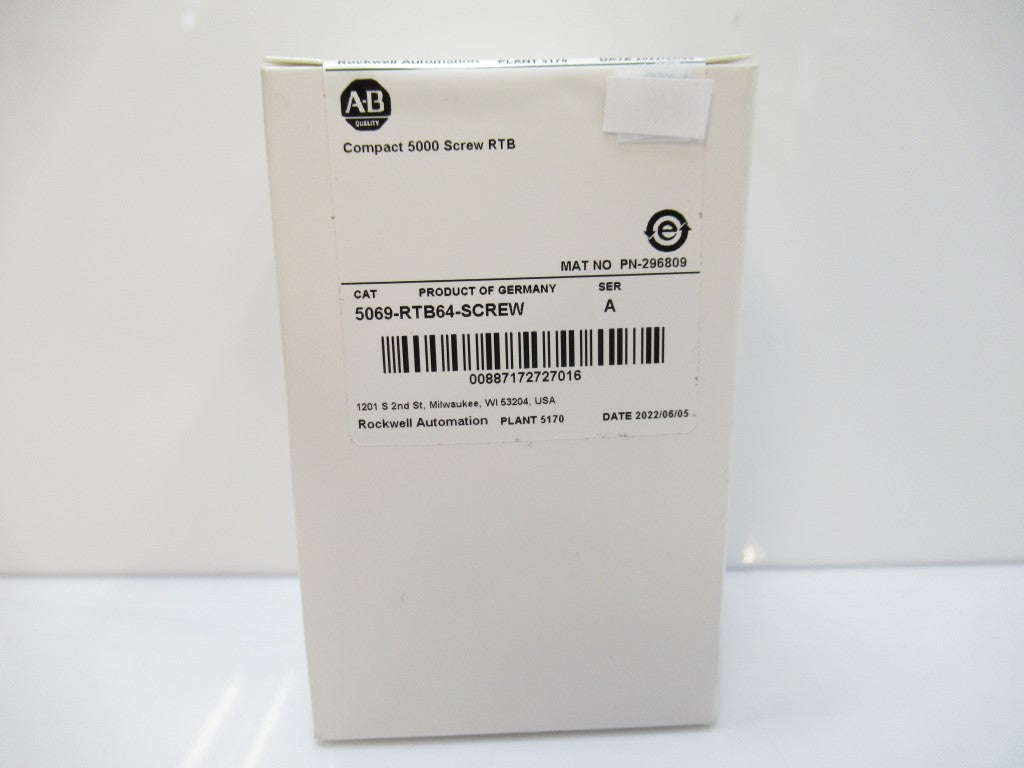 Allen Bradley 5069-RTB64-SCREW Compact I/O Power Terminal RTB Kit, Surplus