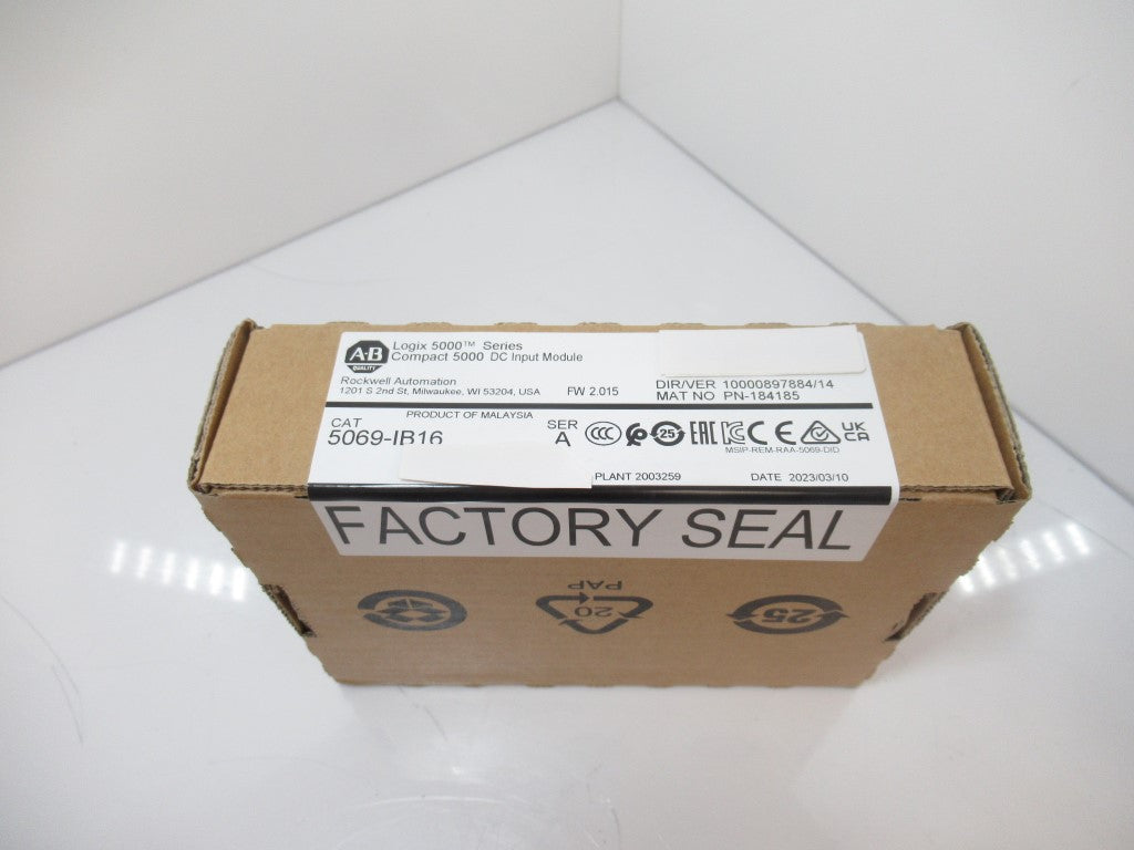Allen Bradley 5069-IB16 Compact 5000 DC Input Module Series A, SURPLUS SEALED