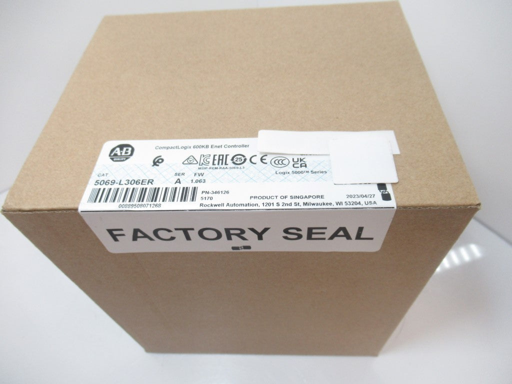 SURPLUS SEALED 5069-L306ER 5069L306ER Allen Bradley CompactLogix 5380 CTRL 2023