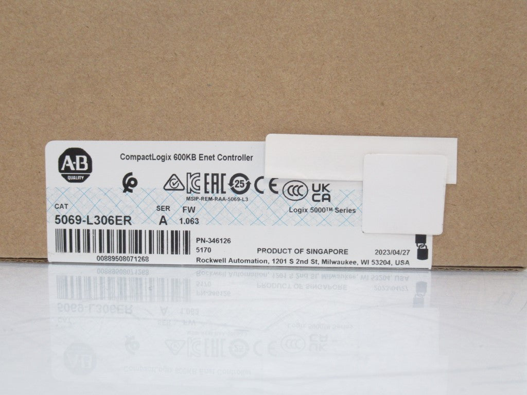 SURPLUS SEALED 5069-L306ER 5069L306ER Allen Bradley CompactLogix 5380 CTRL 2023