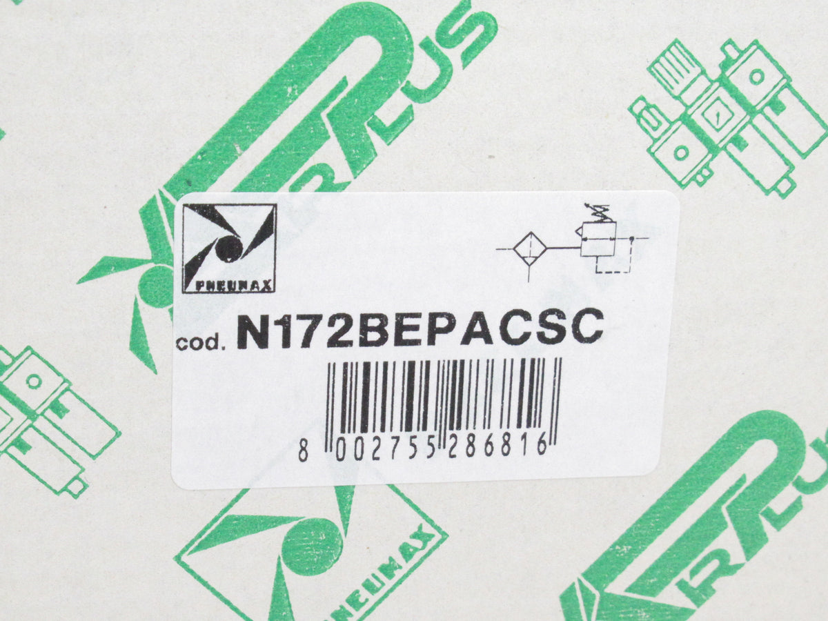 Pneumax N172BEPACSC Filter-Regulator 3/8", 2m Cable PNP, 0-8 Bar