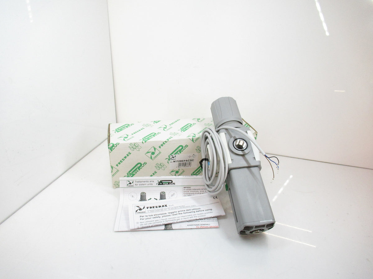 Pneumax N172BEPACSC Filter-Regulator 3/8", 2m Cable PNP, 0-8 Bar