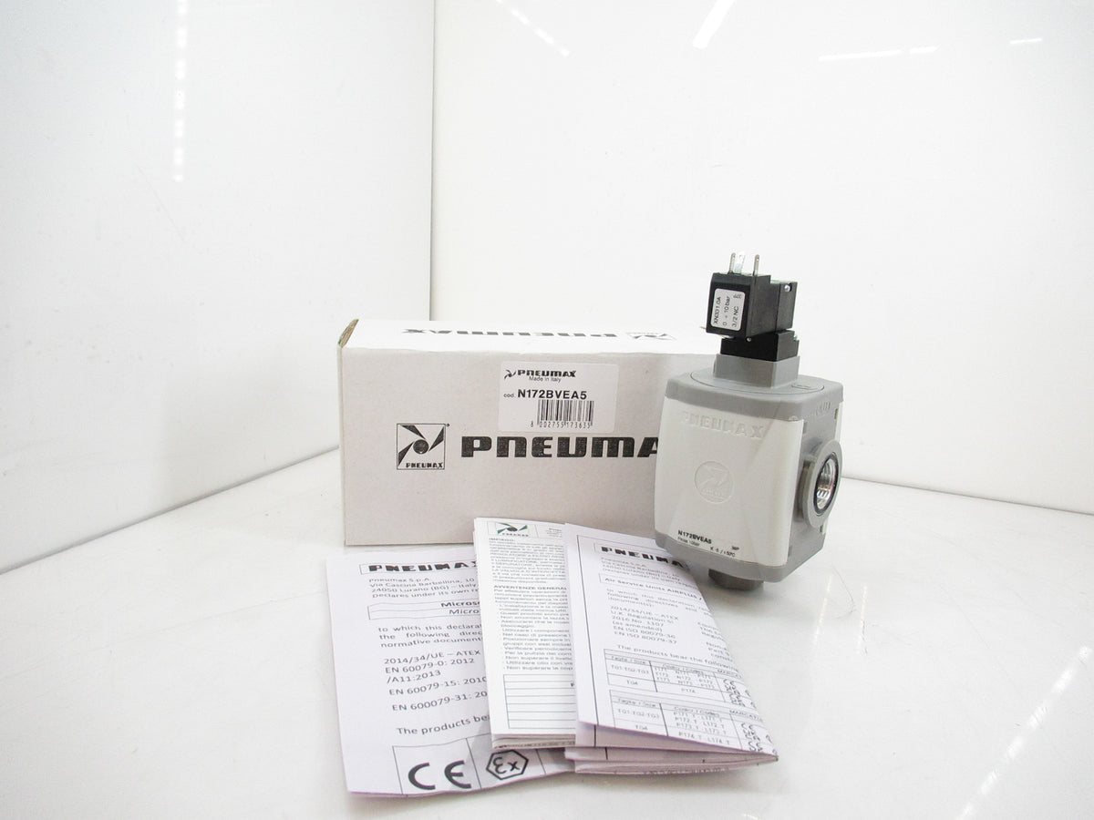 Pneumax N172BVEA5 Electric Shut-Off Valve 3/8"