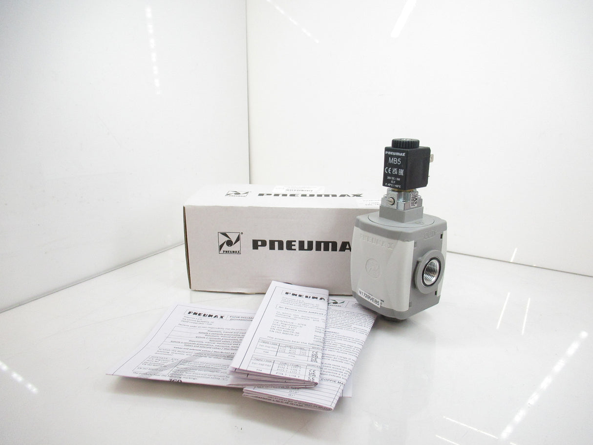 Pneumax N172BVEB5 Electric Shut-Off Valve 3/8"