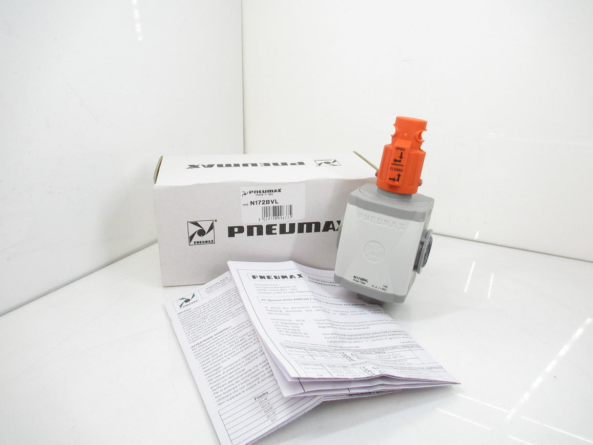 Pneumax N172BVL Manual Shut-Off Valve 3/8"
