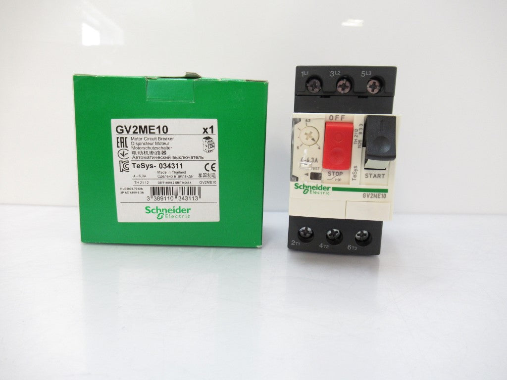 Schneider Electric GV2ME10 TeSys Motor Circuit Breaker 3 Poles