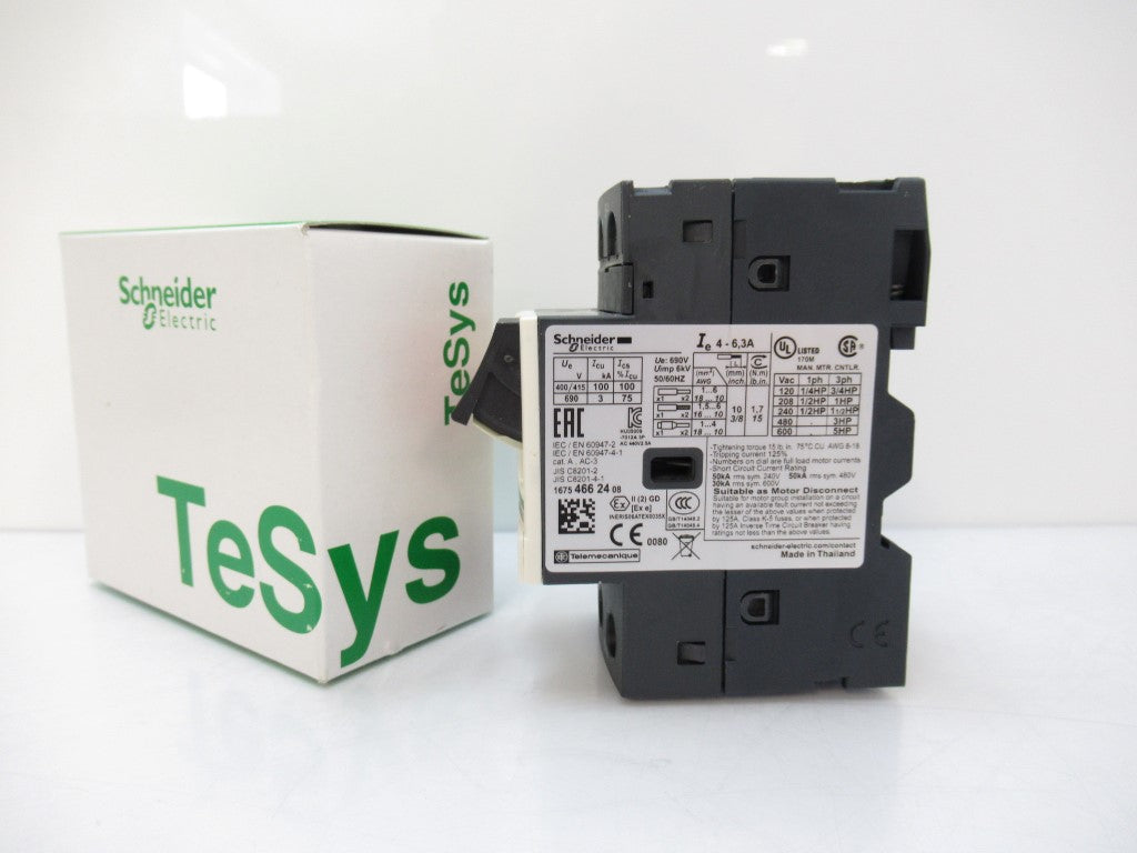 Schneider Electric GV2ME10 TeSys Motor Circuit Breaker 3 Poles