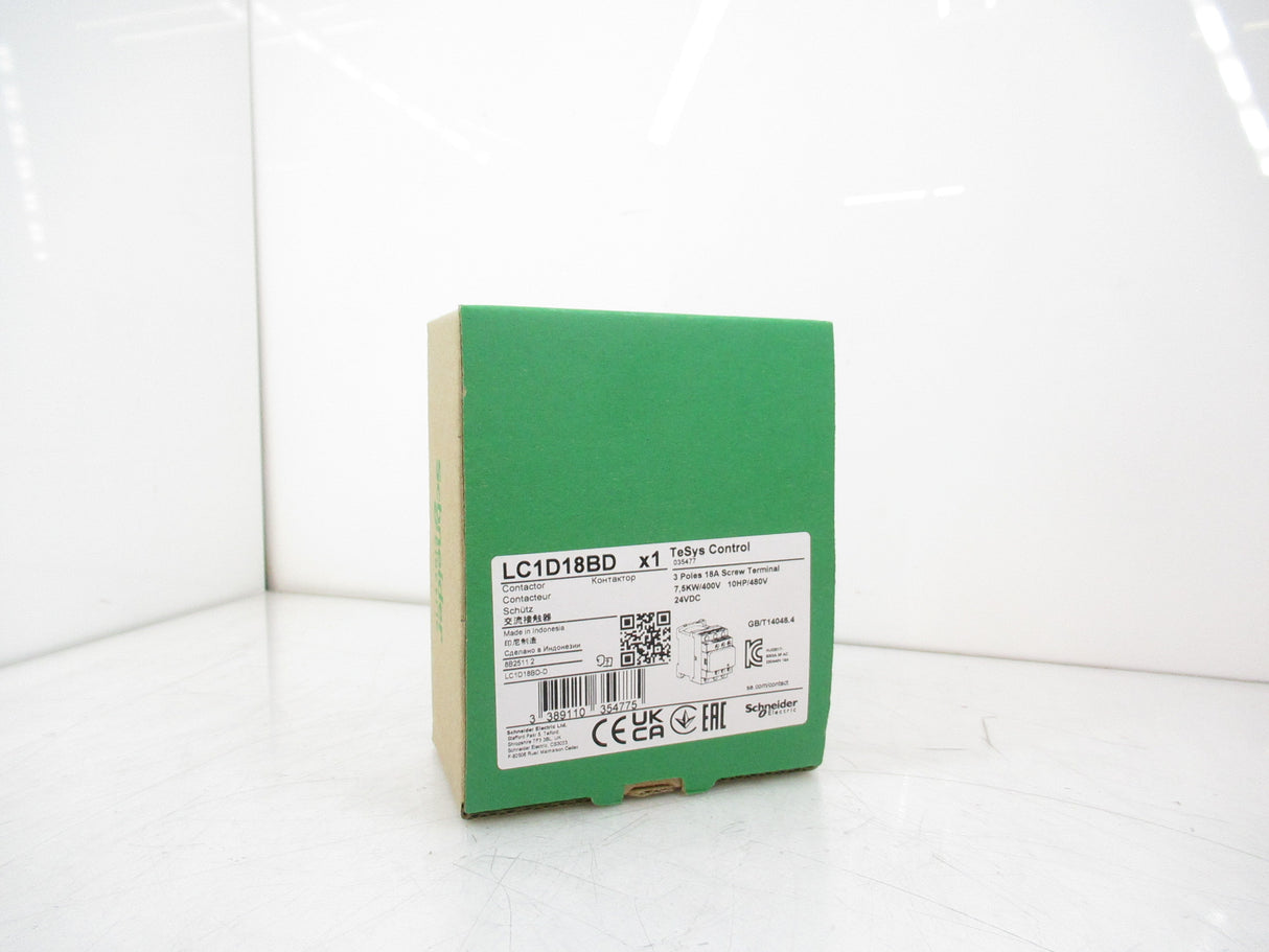 Schneider Electric Telemecanique LC1D18BD IEC Contactor 3 Pole 24V DC