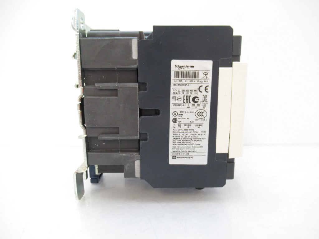Schneider Electric TeSys LC1 D50G7 Contactor 600V AC, 50 A