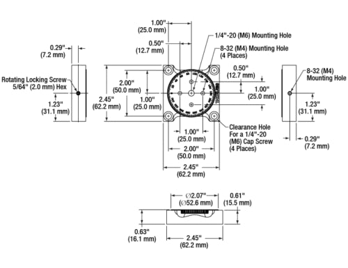 Thorlabs RP01/M Ø2" Manual Rotation Stage, Metric