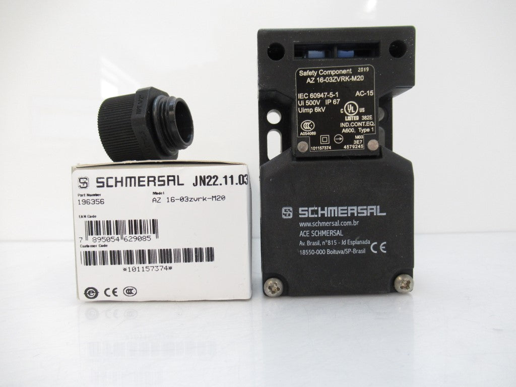 Schmersal 196356 AZ 16-03ZVRK-M20 Interlock 3 Contacts, 3NC