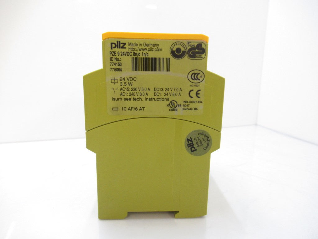 Pilz PZE9 24VDC 8n/o 1n/c 774150 Safety Relay Expander Module
