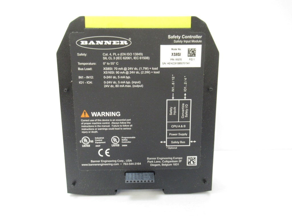 Banner 85070 XS8SI, 8 Terminal Safety Module