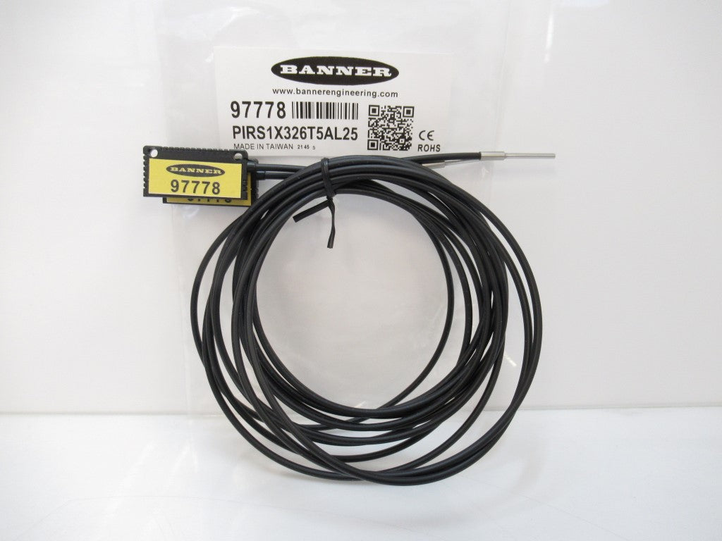 Banner PIRS1X326T5AL25 97778 Plastic Fiber Opposed Mode Core Dia. 32 X 0.25 mm