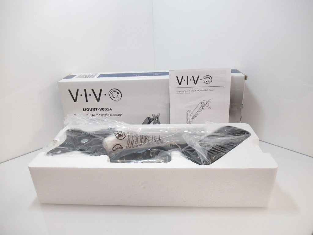 Vivo MOUNT-V001A Pneumatic Arm Single Monitor Wall Mount For 17 To 27in Screens