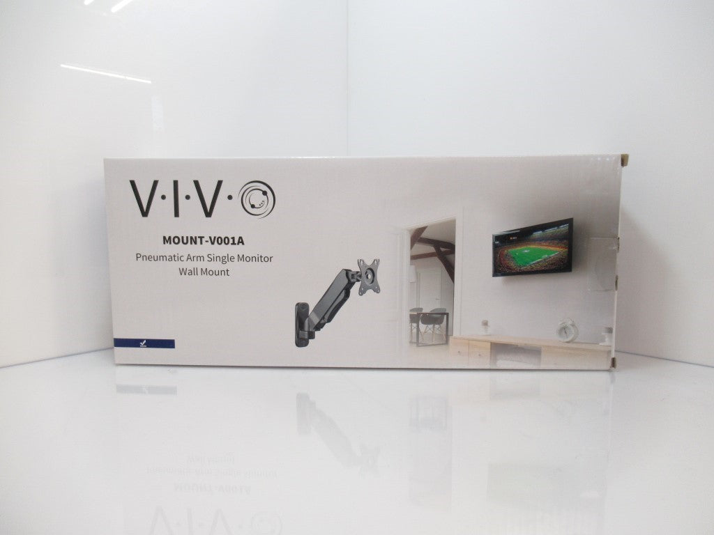 Vivo MOUNT-V001A Pneumatic Arm Single Monitor Wall Mount For 17 To 27in Screens