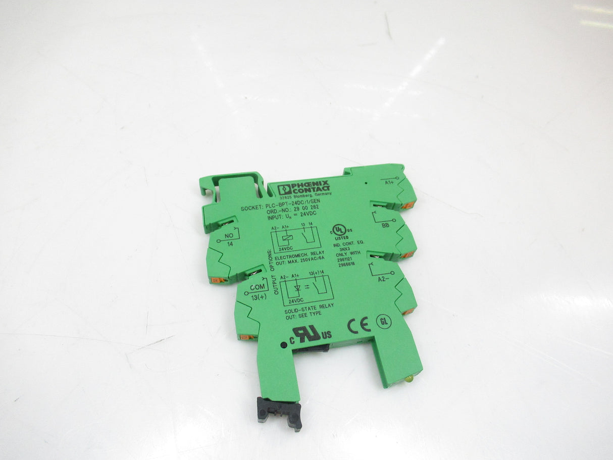Phoenix Contact PLC-BPT-24DC/1/SEN 2900262 Green Terminal Block, 24V DC