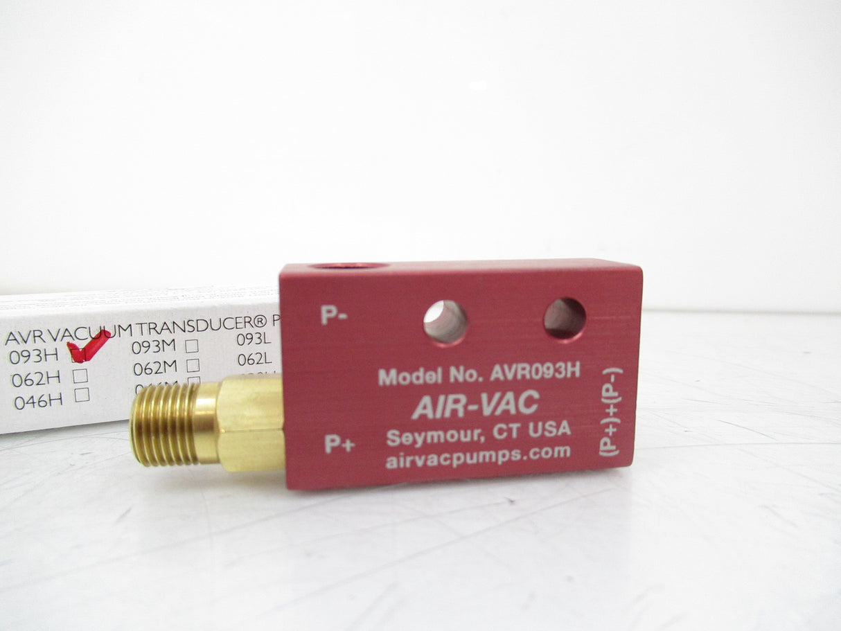 Air Vac AVR093H AVR Vacuum Transducer Pump, .37-.87SCFM
