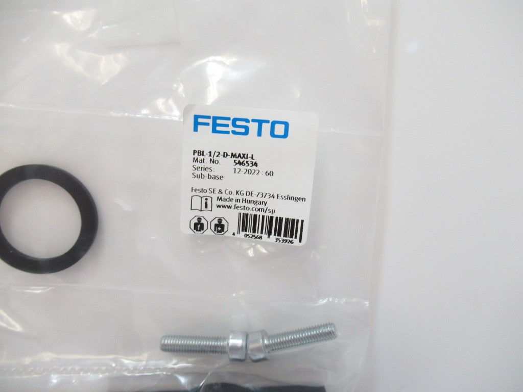 PBL-1/2-D-MAXI-L PBL12DMAXIL 546534 Festo Sub-Base Maxi Series D, Sold By Unit