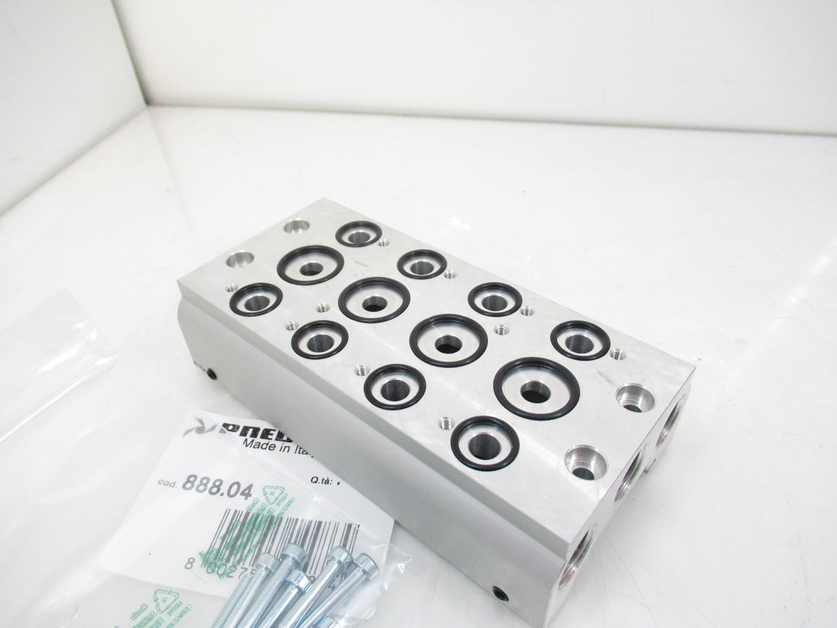 Pneumax 888.04 Base 4 Positions For Valve 8800 - For 5/2 And 5/3