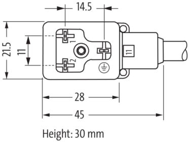 MurrElektronik 7000-40961-6360060 M12 Male 0° Msud Valve Plug Form BI 11mm Black