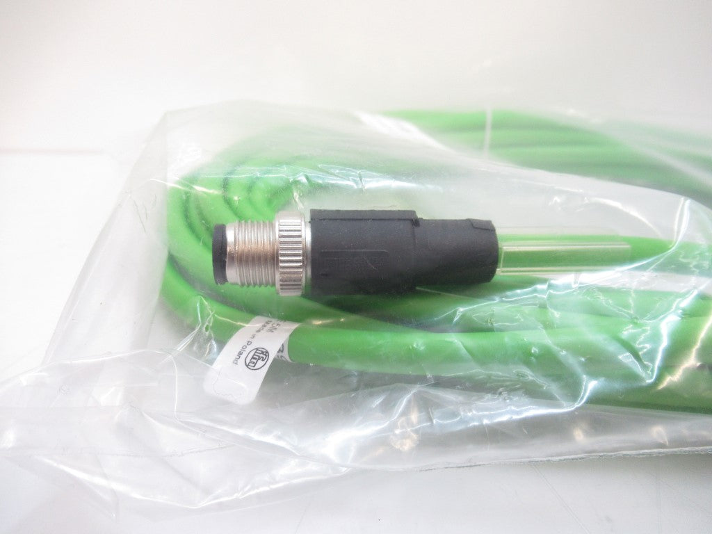 Ifm E21139 Ethernet Connection Cable 5m, M12 Connector