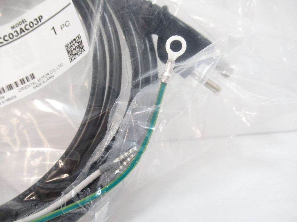 Oriental Motor CC03AC03P Power Supply Cable W/ Plug For Single-Phase 100-120VAC