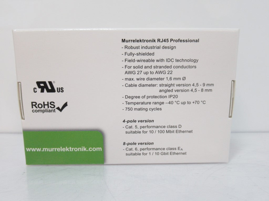 MurrElektronik 7000-74001-0000000 RJ45 Professional Male 0° IDC