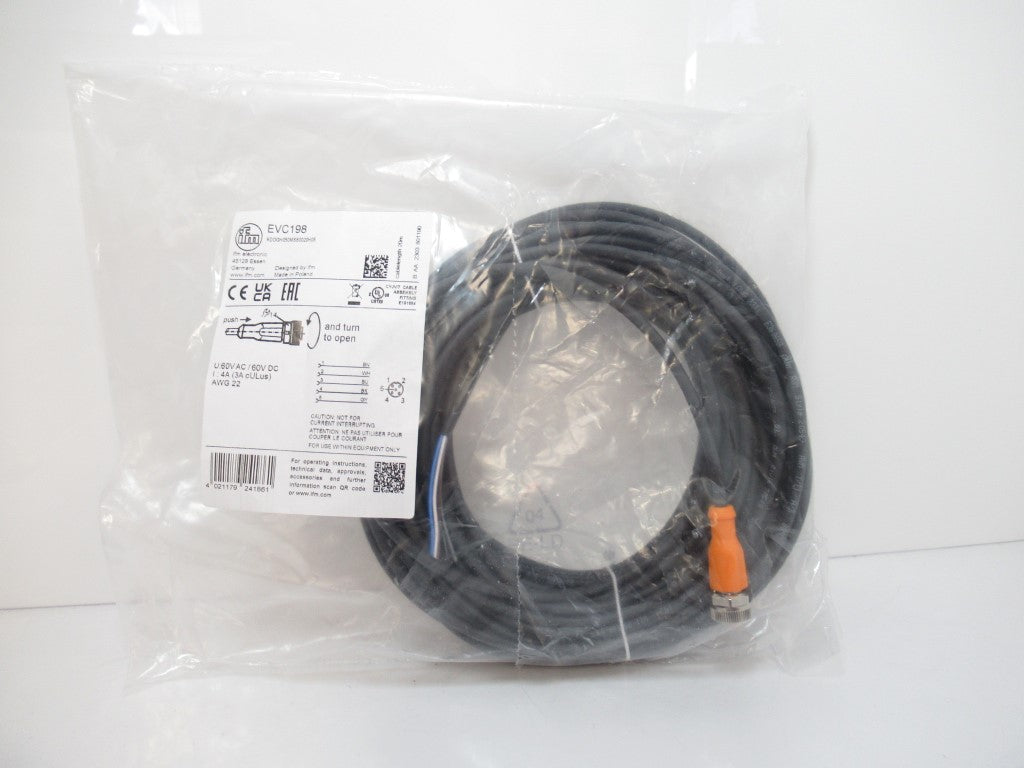 Ifm Electronic EVC198 ADOGH050MSS0020H05 Connecting Cable With Socket