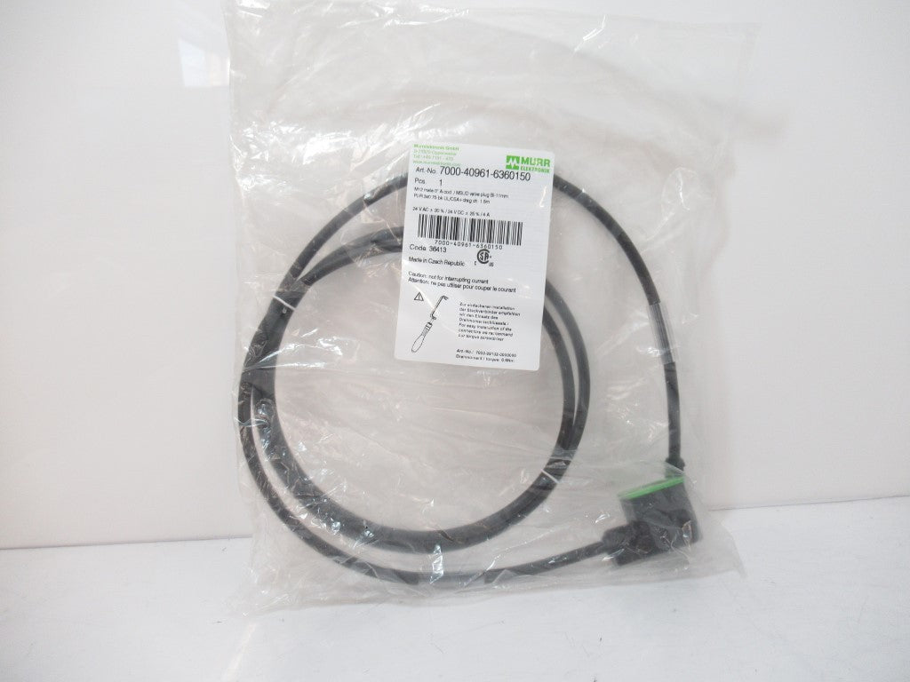 MurrElektronik 7000-40961-6360150 Cable MSUD Valve Plug M12 Male Straight