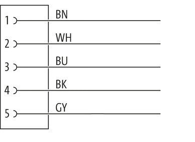 MurrElektronik 7000-12241-7321000 M12 Female 0° A-Cod. With Cable