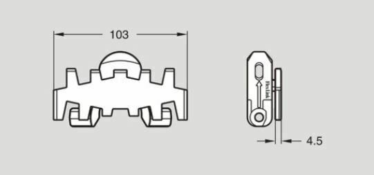 Flexlink XHTP5 XH Plain Chain 5 Meters