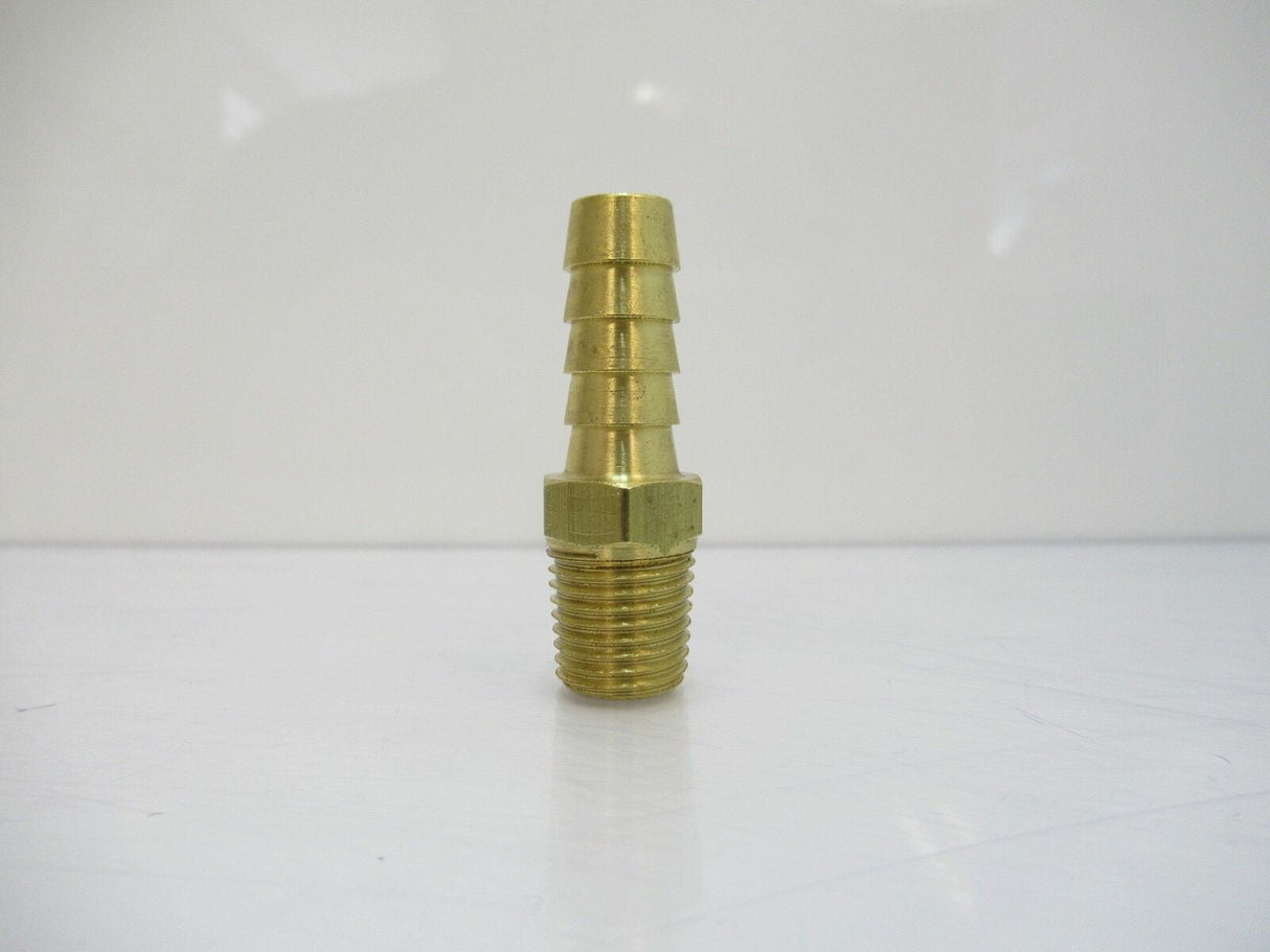 125-6B Brennan Fitting Hose Barb 3/8 Hose x 1/4 Male NPT (Sold By Unit New)