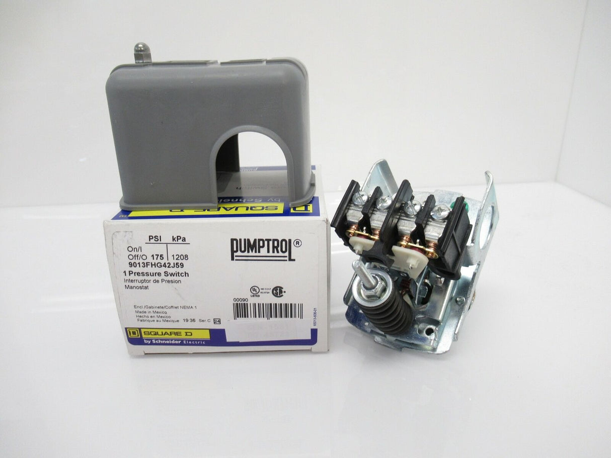 9013FHG42J59 Schneider Electric Square D Compressor Pressure Switch 135-175 PSI