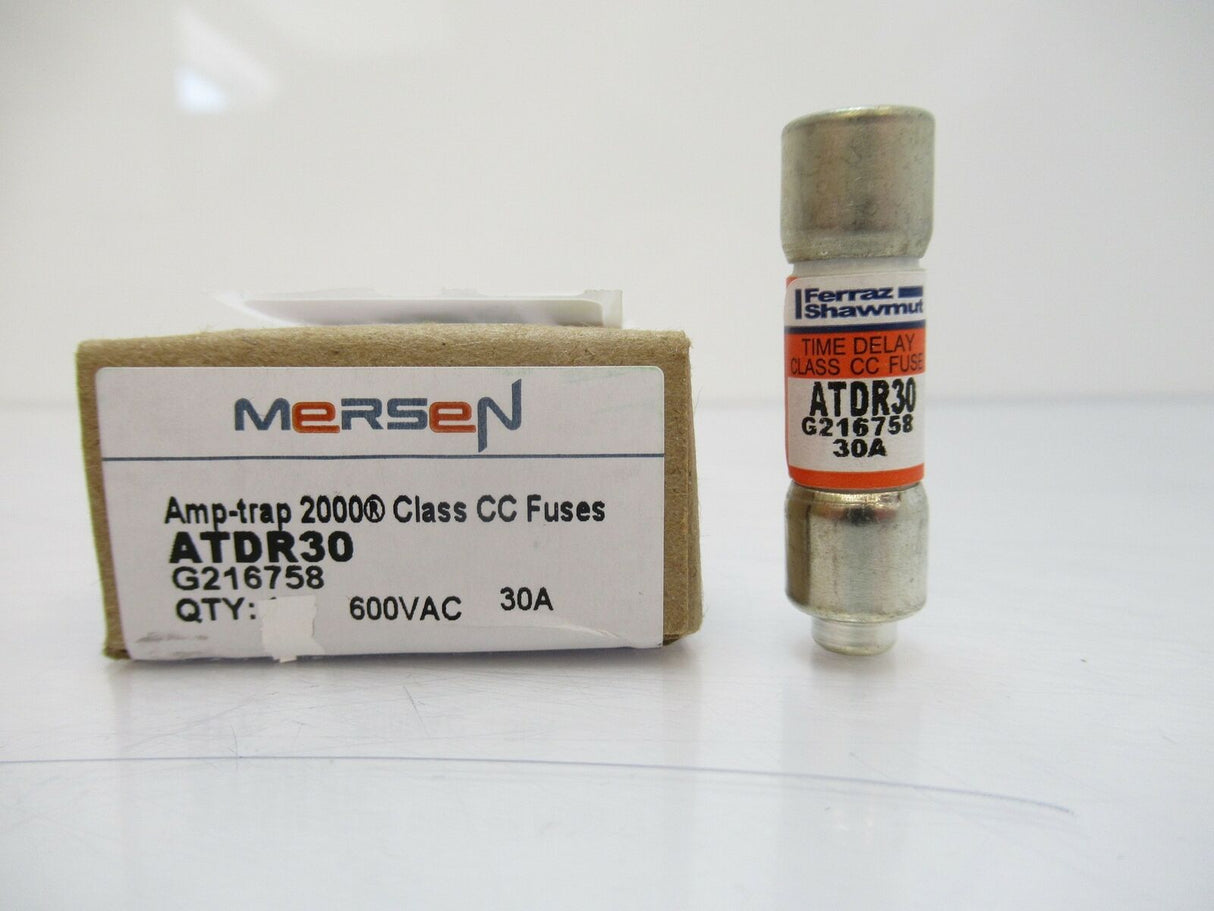 ATDR30 Mersen Ferraz Shawmut Time Delay Fuse 600V AC / 30 A Sold By Unit, New