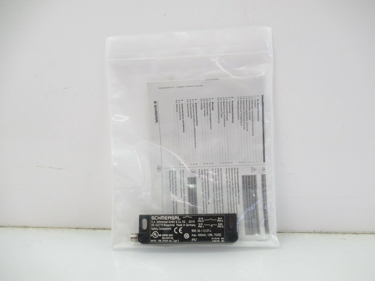 101193148 BNS 36-11Z-ST-L BNS3611ZSTL Schmersal Magnetic Safety Sensor
