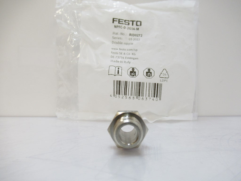 NPFC-D-2G14-M NPFCD2G14M 8030272 Festo Double Nipple, Sold By Unit