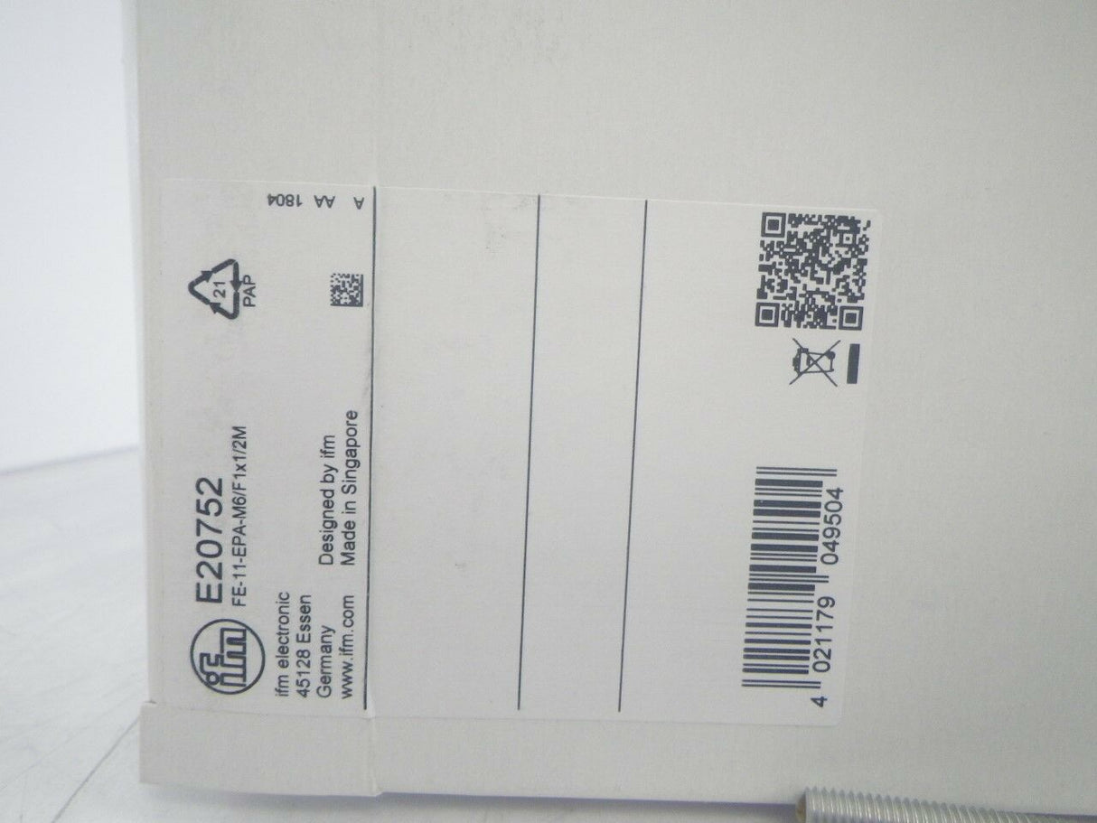 E20752 FE-11-EPA-M6/F1x1/2M FE11EPAM6F1x12M Ifm Fibre Optic Through-Beam Sensor