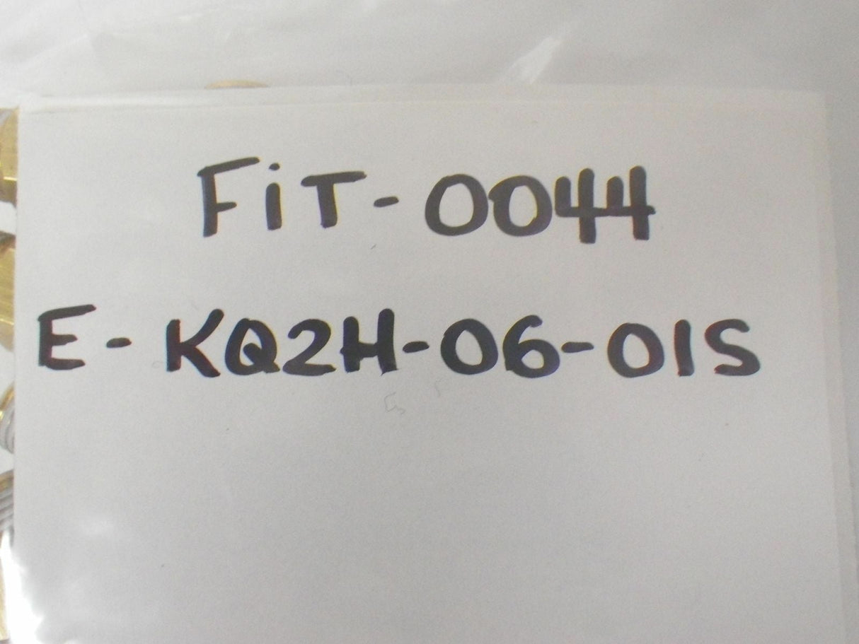 E KQ2H-06-01S EKQ2H0601S Push In Fitting, Sold Per Pack Of 10