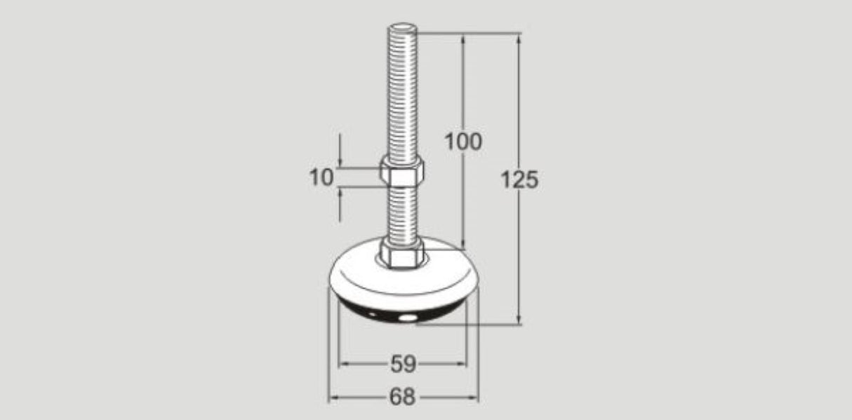 XCFS 12X68 XCFS12X68 FlexLink XC Adjustable Foot, Sold By Unit
