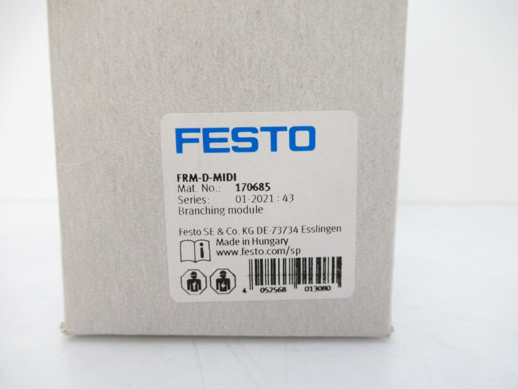 170685 FRM-D-MIDI FRMDMIDI Festo Branching Module 4 Connections New In Box