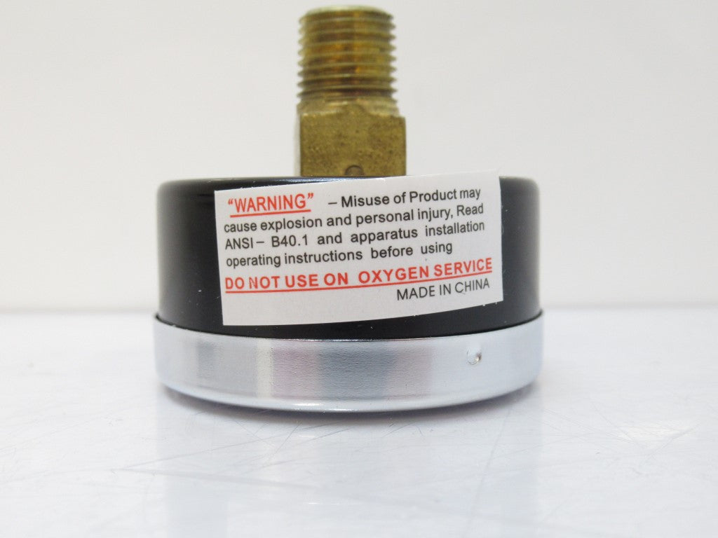 102D-204E 102D204E Gauge 2" Dry 1/4 NPT Male Brass Back 100 PSI/KPA/BAR