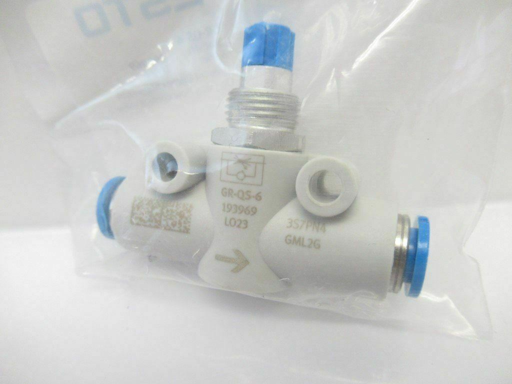 193969 GR-QS-6 GRQS6 Festo One-Way Flow Control Function New In Bag