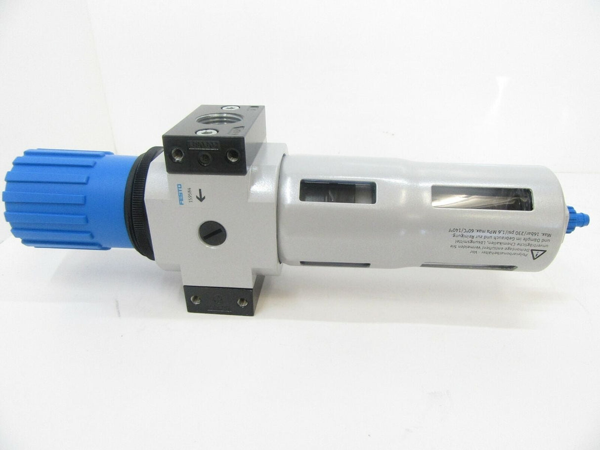 159584 LFR-1/2-D-MIDI Festo, Filter Regulator D Series With Pressure Gauge, New