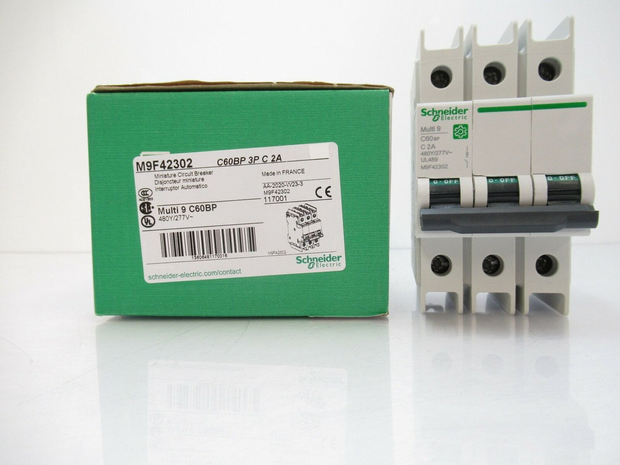 M9F42302 Schneider Electric Miniature Circuit-Breaker Multi 9 3-Pole (New)