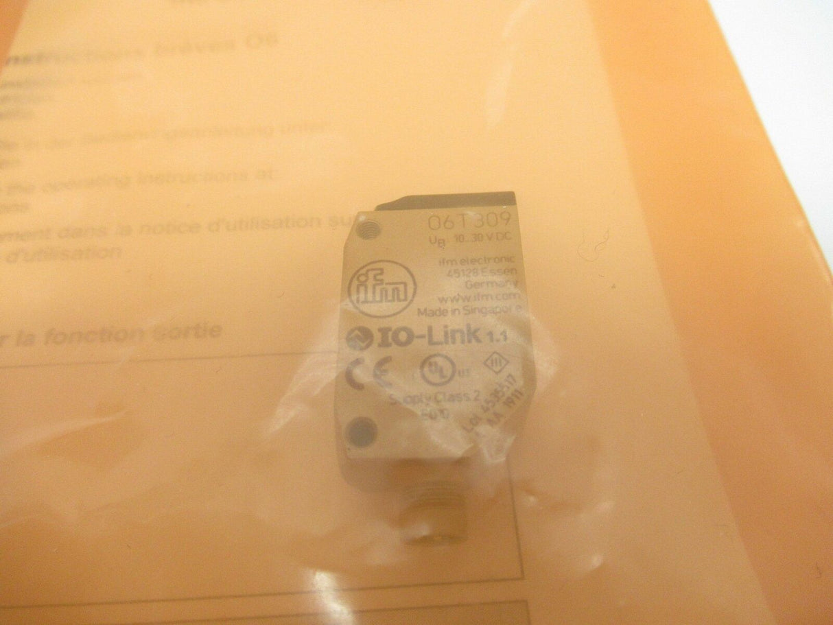 O6T309 O6T-FPKG/AS/4P Ifm Electronic Diffuse Reflection Sensor, M8 Connector