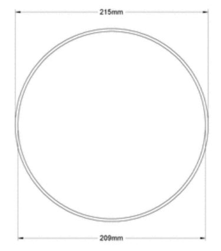 1302N229 ZMCCH3X209 Oil-Resistant Buna-N O-Ring, 3 mm Wide, 209 mm ID, Pack Of 2