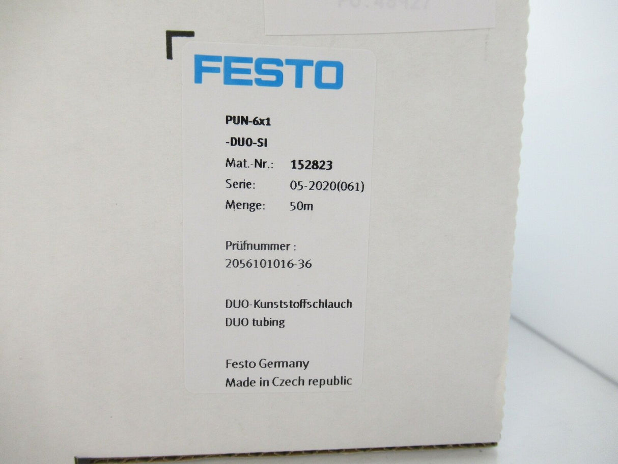 152823 PUN-6X1-DUO-SI PUN6X1DUO-SI Festo, DUO Tube(Sold By Box Of 50 Meters New)