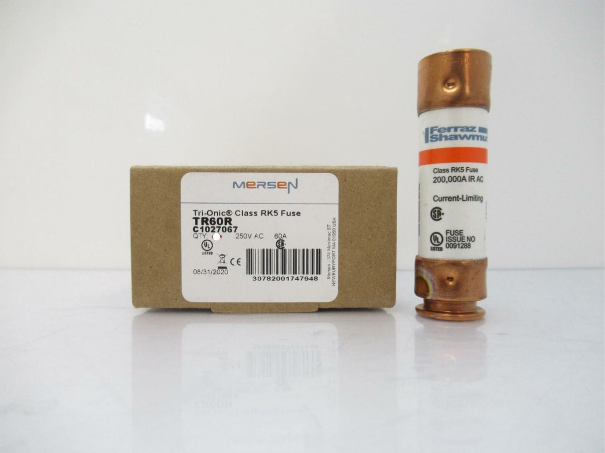 TR60R Mersen Ferraz Shawmut Fuse, UL Class RK5, 60 Amps (Sold By Unit, New)